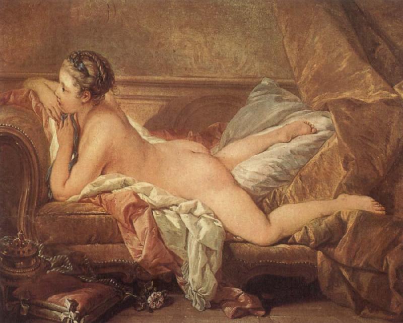 Francois Boucher Reclining Girl oil painting image
